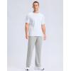 imageG Gradual Mens Yoga Sweatpants Soft Lounge Casual Pants Open Bottom Stretchy Athletic Sweat Pants with PocketsHeather Grey Green