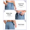 imageG Gradual Mens Yoga Sweatpants Soft Lounge Casual Pants Open Bottom Stretchy Athletic Sweat Pants with PocketsHeather Haze Blue