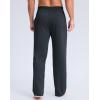 imageG Gradual Mens Yoga Sweatpants Soft Lounge Casual Pants Open Bottom Stretchy Athletic Sweat Pants with PocketsIron Grey