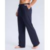 imageG Gradual Mens Yoga Sweatpants Soft Lounge Casual Pants Open Bottom Stretchy Athletic Sweat Pants with PocketsNavy