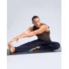 imageG Gradual Mens Yoga Sweatpants Soft Lounge Casual Pants Open Bottom Stretchy Athletic Sweat Pants with PocketsNavy