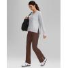 imageG Gradual Sweatshirt for Women Buttery Soft Yoga Tops Crewneck Modal Pullover Shirts Side Slit Thumb HolesHeather Light Grey