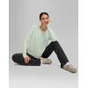 imageG Gradual Sweatshirt for Women Buttery Soft Yoga Tops Crewneck Modal Pullover Shirts Side Slit Thumb HolesLight Green
