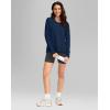 imageG Gradual Sweatshirt for Women Buttery Soft Yoga Tops Crewneck Modal Pullover Shirts Side Slit Thumb HolesNavy