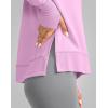 imageG Gradual Sweatshirt for Women Buttery Soft Yoga Tops Crewneck Modal Pullover Shirts Side Slit Thumb HolesPink
