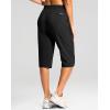 imageG Gradual Womens 15quot Long Shorts Below The Knee Capri Lightweight Quick Dry Hiking Cargo Shorts for Women with 3 Pockets15inblack