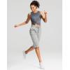 imageG Gradual Womens 15quot Long Shorts Below The Knee Capri Lightweight Quick Dry Hiking Cargo Shorts for Women with 3 Pockets15inbright Grey