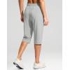 imageG Gradual Womens 15quot Long Shorts Below The Knee Capri Lightweight Quick Dry Hiking Cargo Shorts for Women with 3 Pockets15inbright Grey