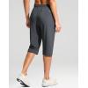 imageG Gradual Womens 15quot Long Shorts Below The Knee Capri Lightweight Quick Dry Hiking Cargo Shorts for Women with 3 Pockets15indark Grey