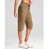 imageG Gradual Womens 15quot Long Shorts Below The Knee Capri Lightweight Quick Dry Hiking Cargo Shorts for Women with 3 Pockets15indark Khaki