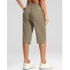 imageG Gradual Womens 15quot Long Shorts Below The Knee Capri Lightweight Quick Dry Hiking Cargo Shorts for Women with 3 Pockets15industy Khaki