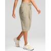 imageG Gradual Womens 15quot Long Shorts Below The Knee Capri Lightweight Quick Dry Hiking Cargo Shorts for Women with 3 Pockets15inkhaki