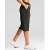 imageG Gradual Womens 15quot Long Shorts Below The Knee Capri Lightweight Quick Dry Hiking Cargo Shorts for Women with 3 Pockets15inolive