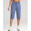 imageG Gradual Womens 15quot Long Shorts Below The Knee Capri Lightweight Quick Dry Hiking Cargo Shorts for Women with 3 Pockets15inslate Blue