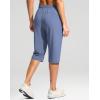 imageG Gradual Womens 15quot Long Shorts Below The Knee Capri Lightweight Quick Dry Hiking Cargo Shorts for Women with 3 Pockets15inslate Blue