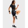 imageG Gradual Womens Athletic Shorts 6quot High Waisted Stretchy Bermuda Shorts for Women Quick Dry Summer Casual ShortsBlack Camo B