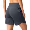 imageG Gradual Womens Athletic Shorts 6quot High Waisted Stretchy Bermuda Shorts for Women Quick Dry Summer Casual ShortsDark Grey
