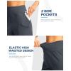 imageG Gradual Womens Athletic Shorts 6quot High Waisted Stretchy Bermuda Shorts for Women Quick Dry Summer Casual ShortsDark Grey