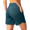 imageG Gradual Womens Athletic Shorts 6quot High Waisted Stretchy Bermuda Shorts for Women Quick Dry Summer Casual ShortsGreen