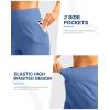 imageG Gradual Womens Athletic Shorts 6quot High Waisted Stretchy Bermuda Shorts for Women Quick Dry Summer Casual ShortsHaze Blue