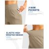 imageG Gradual Womens Athletic Shorts 6quot High Waisted Stretchy Bermuda Shorts for Women Quick Dry Summer Casual ShortsKhaki