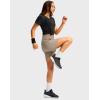 imageG Gradual Womens Athletic Shorts 6quot High Waisted Stretchy Bermuda Shorts for Women Quick Dry Summer Casual ShortsKhaki