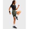 imageG Gradual Womens Athletic Shorts 6quot High Waisted Stretchy Bermuda Shorts for Women Quick Dry Summer Casual ShortsSage Green