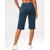 imageG Gradual Womens Bermuda Long Shorts 14quot Knee Length Capris with Pockets High Waisted Athletic Casual Shorts for WomenBorealis Green
