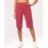 imageG Gradual Womens Bermuda Long Shorts 14quot Knee Length Capris with Pockets High Waisted Athletic Casual Shorts for WomenBriar Rose