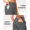 imageG Gradual Womens Bermuda Long Shorts 14quot Knee Length Capris with Pockets High Waisted Athletic Casual Shorts for WomenCharcoal