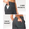 imageG Gradual Womens Bermuda Long Shorts 14quot Knee Length Capris with Pockets High Waisted Athletic Casual Shorts for WomenDark Grey