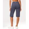 imageG Gradual Womens Bermuda Long Shorts 14quot Knee Length Capris with Pockets High Waisted Athletic Casual Shorts for WomenDusty Blue
