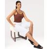 imageG Gradual Womens Bermuda Long Shorts 14quot Knee Length Capris with Pockets High Waisted Athletic Casual Shorts for WomenWhite