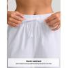 imageG Gradual Womens Bermuda Shorts 11quot Knee Length Long Comfy Drawstring Walking Shorts for Women with Deep PocketsC White