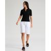 imageG Gradual Womens Bermuda Shorts 11quot Knee Length Long Comfy Drawstring Walking Shorts for Women with Deep PocketsC White