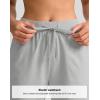 imageG Gradual Womens Bermuda Shorts 11quot Knee Length Long Comfy Drawstring Walking Shorts for Women with Deep PocketsLight Grey