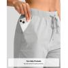 imageG Gradual Womens Bermuda Shorts 11quot Knee Length Long Comfy Drawstring Walking Shorts for Women with Deep PocketsLight Grey