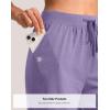 imageG Gradual Womens Bermuda Shorts 11quot Knee Length Long Comfy Drawstring Walking Shorts for Women with Deep PocketsLight Purple