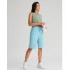 imageG Gradual Womens Bermuda Shorts 11quot Knee Length Long Comfy Drawstring Walking Shorts for Women with Deep PocketsZ Blue