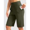 imageG Gradual Womens Bermuda Shorts 12quot Knee Length with Pockets High Waisted Stretch Long Shorts for Women Casual WalkingArmy Green