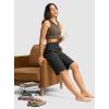 imageG Gradual Womens Bermuda Shorts 12quot Knee Length with Pockets High Waisted Stretch Long Shorts for Women Casual WalkingBlack