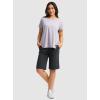 imageG Gradual Womens Bermuda Shorts 12quot Knee Length with Pockets High Waisted Stretch Long Shorts for Women Casual WalkingCharcoal