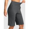 imageG Gradual Womens Bermuda Shorts 12quot Knee Length with Pockets High Waisted Stretch Long Shorts for Women Casual WalkingDark Grey