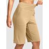 imageG Gradual Womens Bermuda Shorts 12quot Knee Length with Pockets High Waisted Stretch Long Shorts for Women Casual WalkingKhaki