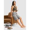 imageG Gradual Womens Bermuda Shorts 12quot Knee Length with Pockets High Waisted Stretch Long Shorts for Women Casual WalkingLight Grey