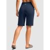 imageG Gradual Womens Bermuda Shorts 12quot Knee Length with Pockets High Waisted Stretch Long Shorts for Women Casual WalkingNavy