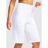 imageG Gradual Womens Bermuda Shorts 12quot Knee Length with Pockets High Waisted Stretch Long Shorts for Women Casual WalkingWhite