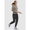 imageG Gradual Womens Fleece Lined Joggers Hiking Pants 4 Zipper Pockets High Waisted Water Resistant Winter Running SweatpantsBlack