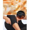 imageG Gradual Womens Fleece Lined Joggers Water Resistant Hiking Pants High Waisted Winter Thermal Sweatpants 3 Zipper PocketsBlack