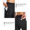 imageG Gradual Womens Fleece Lined Joggers Water Resistant Hiking Pants High Waisted Winter Thermal Sweatpants 3 Zipper PocketsBlack